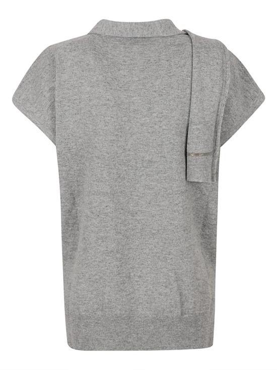 26FW 파비아나 필리피 탑 MAD226F428M2818132 Grey - FABIANA FILIPPI
