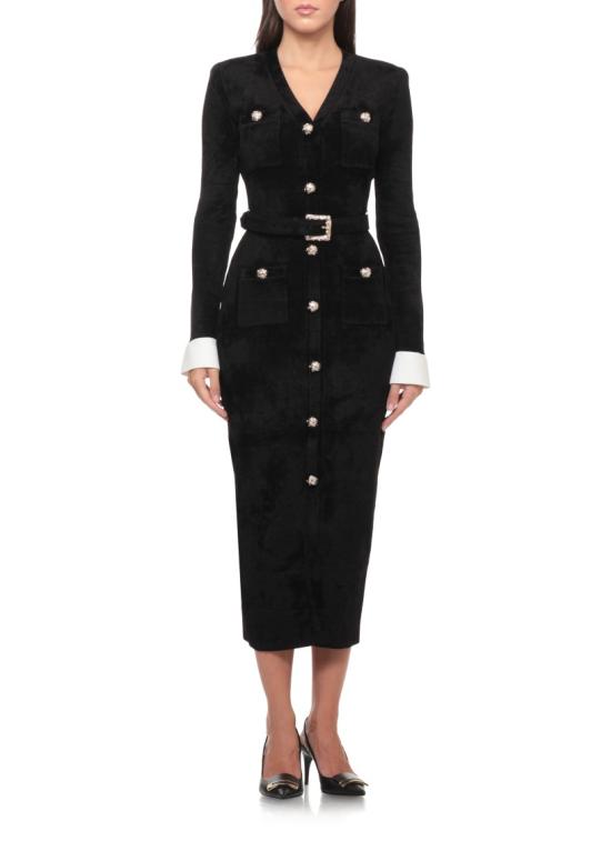 26FW 셀프 포트레이트 원피스 AW26099MBBLACK CHENILLEBLACK - SELF PORTRAIT