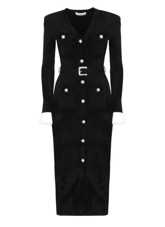 26FW 셀프 포트레이트 원피스 AW26099MBBLACK CHENILLEBLACK