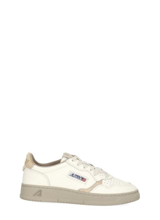 26FW 오트리 메달리스트 로우 레더 스니커즈 AULWNQ01WHT SAND Neutrals