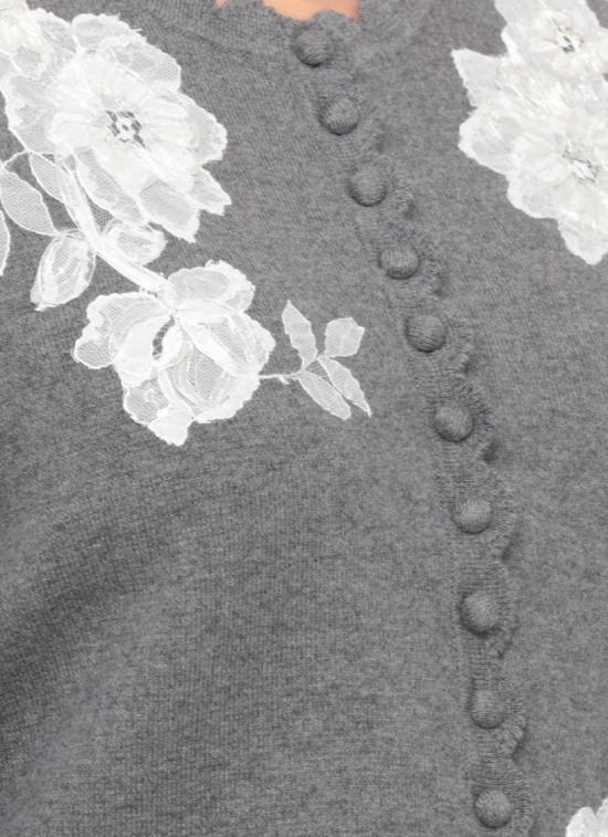 26FW 셀프 포트레이트 니트웨어 AW26150CGRGREY LACE FLOWERGREY - SELF PORTRAIT