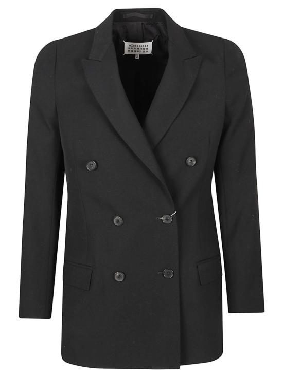 26FW 마르지엘라 울 더블 브레스티드 블레이저 울 더블 브레스티드 블레이저 S51BN0445MM35899900 Black