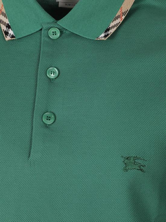 26FW 버버리 폴로 티셔츠 8127684 A3849 Green - BURBERRY