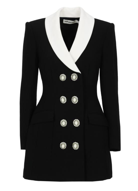 26FW 셀프 포트레이트 원피스 AW26054SBBLACK TAILOREDBLACK