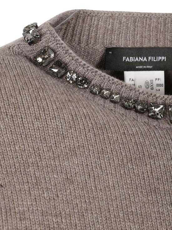 26FW 파비아나 필리피 탑 MAD226F490M4801276 Grey - FABIANA FILIPPI