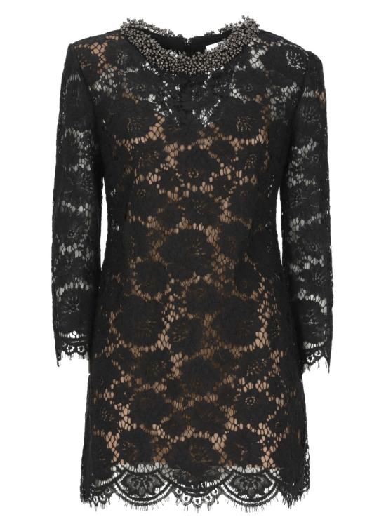 26FW 셀프 포트레이트 원피스 AW26045SBBLACK LACE LONG SLEEVEBLACK