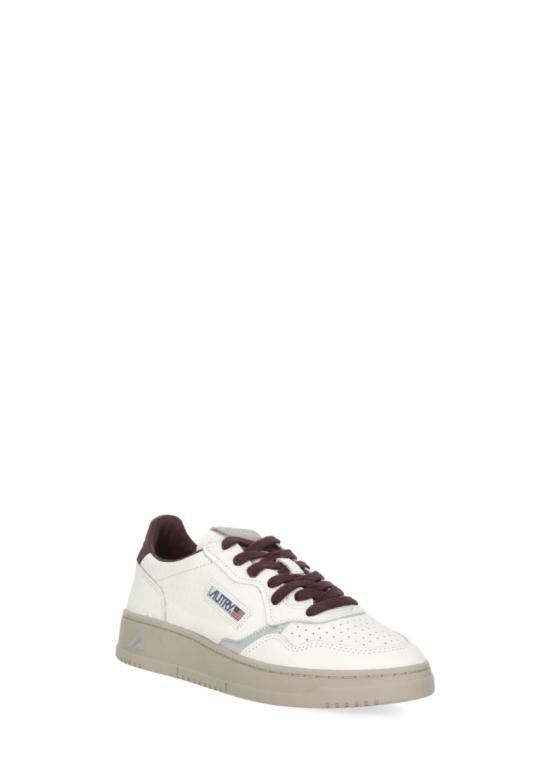 26FW 오트리 메달리스트 로우 레더 스니커즈 AULWNE19FIG SILVER White - AUTRY