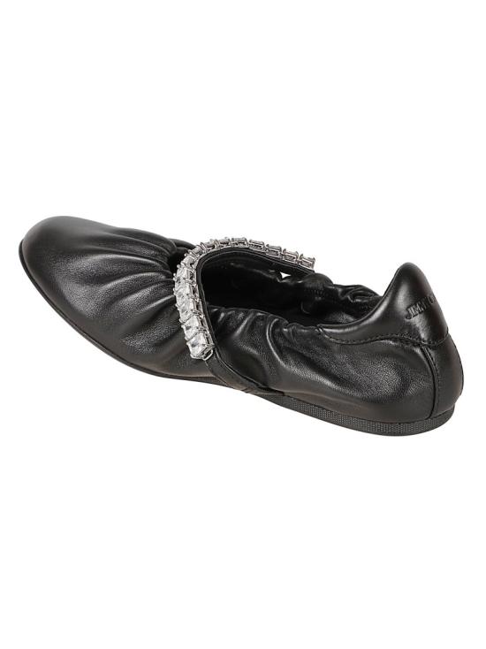 26FW 지미추 플랫 슈즈 JADEBALLERINAGKE BLKCRY Black - JIMMY CHOO
