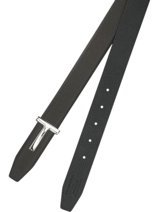 26FW 톰포드 레더 리버시블 버클 T 벨트 TB224LCL236SENB Black - TOMFORD