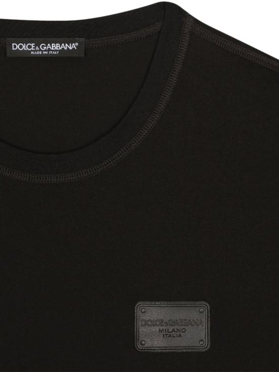 26FW 돌체앤가바나 반팔 티셔츠 G8PN9TG7Q0YN0000 Black - DOLCE & GABBANA