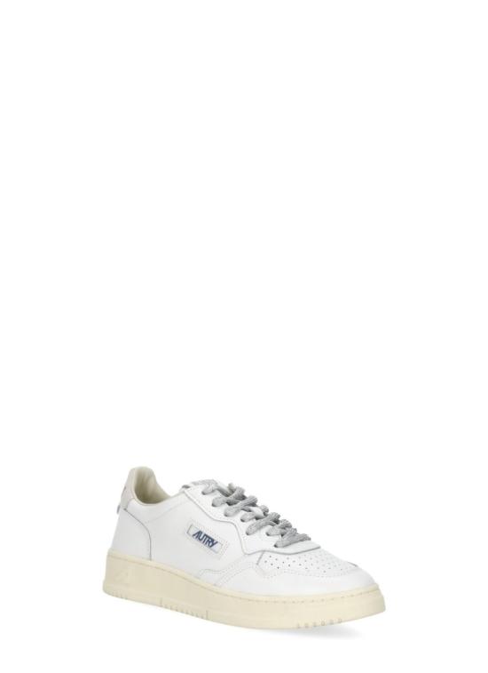 26FW 오트리 메달리스트 로우 레더 스니커즈 AULWSW03WHT SILVER White - AUTRY