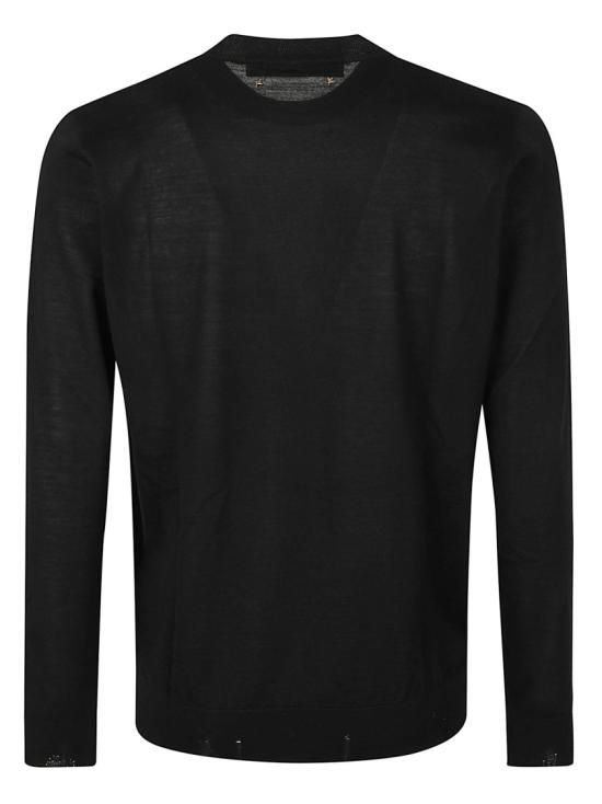 26FW 골든구스 라운드넥 스웨터 GMP00947P00066590100 Black - GOLDEN GOOSE