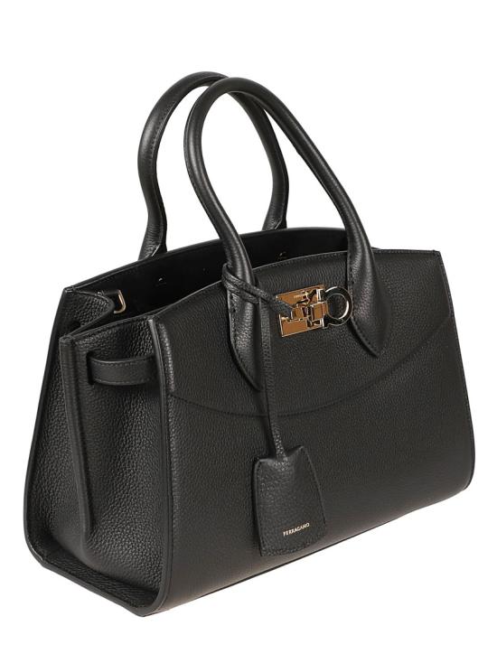 26FW 살바토레 페라가모 STUDIO 스튜디오 소프트 미디움 박스백 786166 001 Black - SALVATORE FERRAGAMO