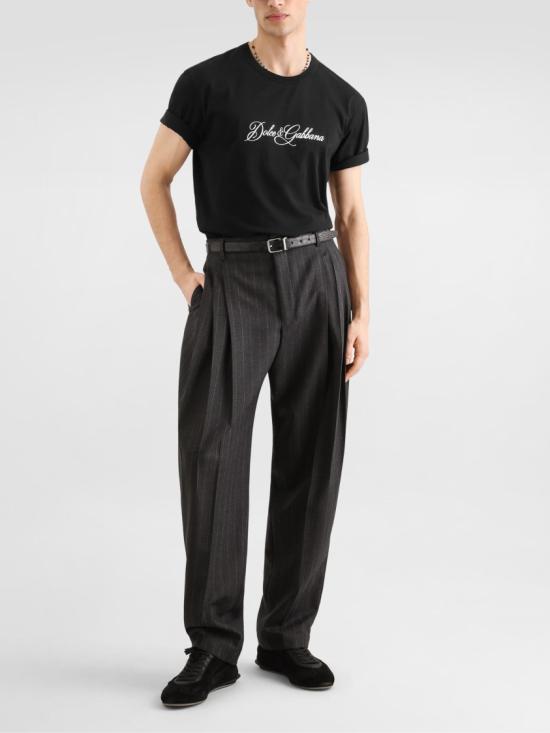 26FW 돌체앤가바나 반팔 티셔츠 G8PT1ZG7P9KN0000 Black - DOLCE & GABBANA