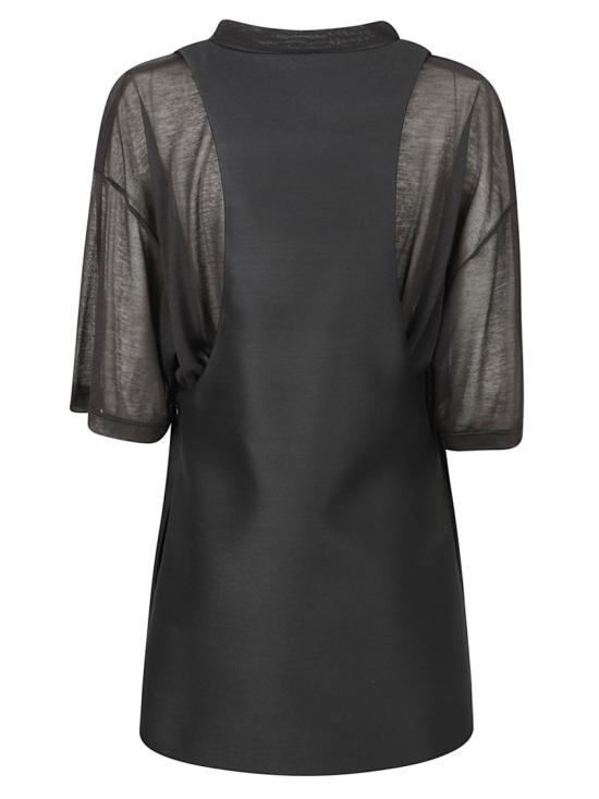 26FW 발렌시아가 하이브리드 미니 드레스 A0028KTUT221000 Black - BALENCIAGA