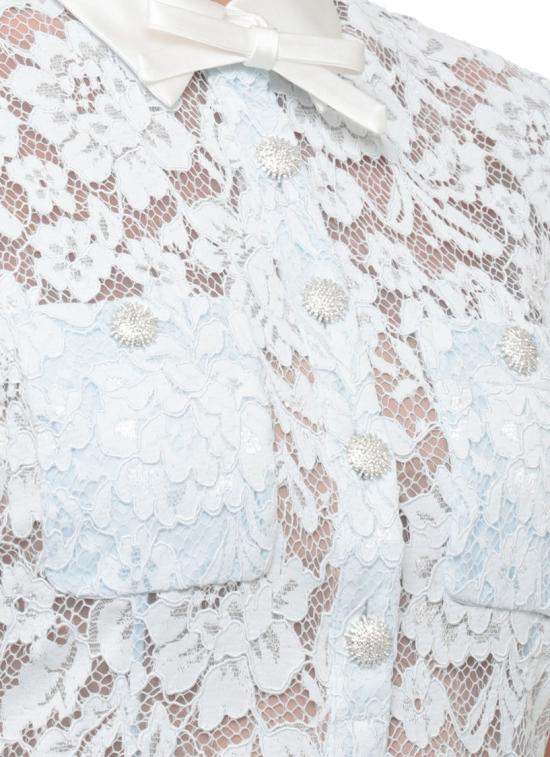 26FW 셀프 포트레이트 원피스 AW26004SABLBLUE LACE FLAREDBLUE White - SELF PORTRAIT