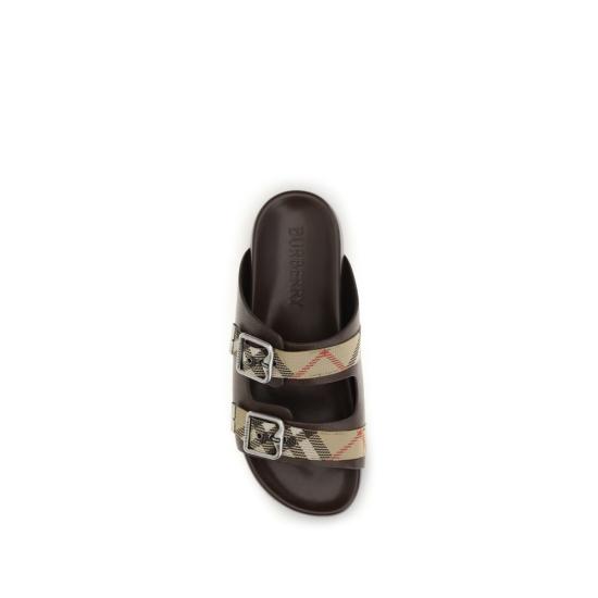 26FW 버버리 샌들 BU8127383A2662BB BROWN - BURBERRY