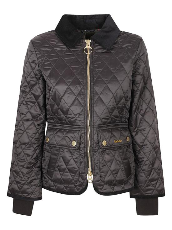 26FW 바버 비드넬 피티드 퀼티드 재킷 LQU1765LQUBK91 Black