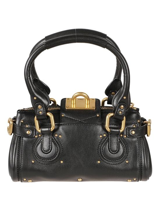 26FW 끌로에 스몰 그레인드 레더 패딩턴 백 CH26SS805P75001 Black - CHLOE