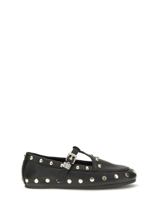 26FW 가니 플랫 슈즈 D1020060 099 BLACK