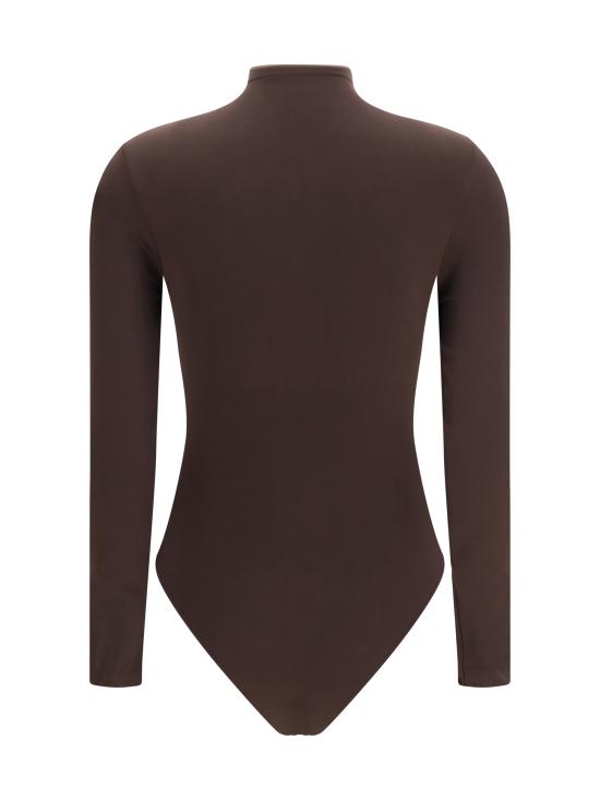 26FW 월포드 바디수트 티셔츠 77122 4870 BROWN - WOLFORD