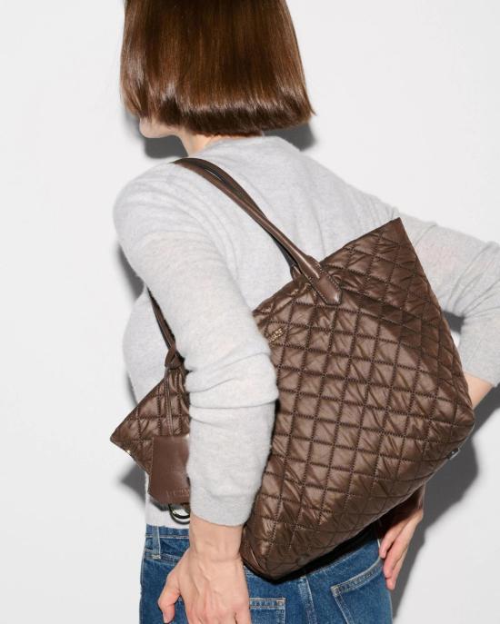  엠지 월리스 크로스백 Mz Wallace Small Daily Tote Walnut - MZ WALLACE