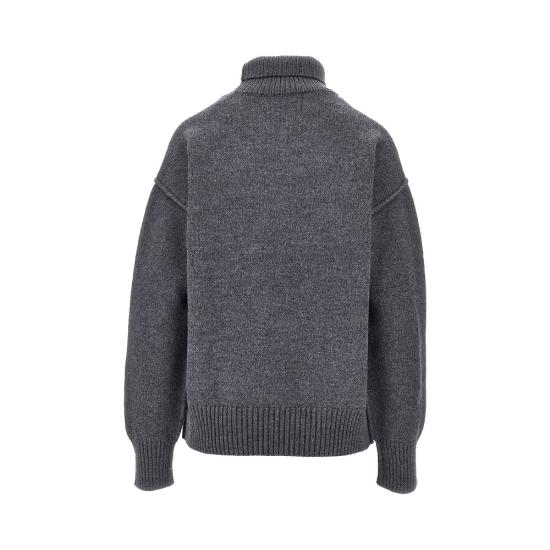 26FW 아미 ADC 터틀넥 스웨터 UKS839018 Grey - AMI