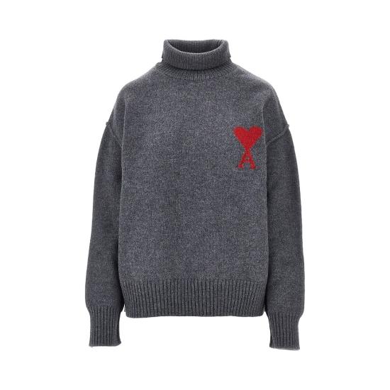 26FW 아미 ADC 터틀넥 스웨터 UKS839018 Grey