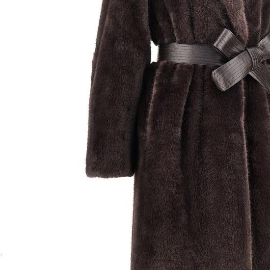 26FW 핑코 무스탕 107168A3FK Brown - PINKO