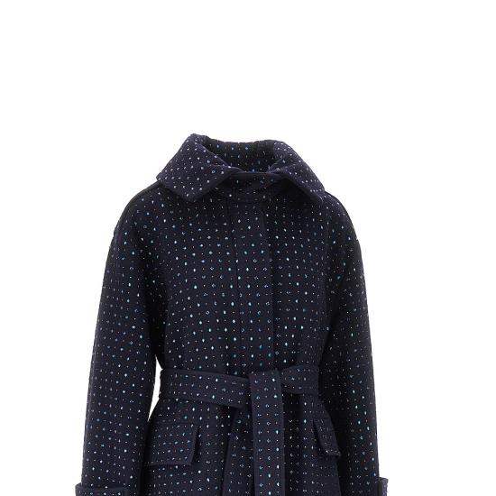 26FW 핑코 코트 107794A30W Blue - PINKO