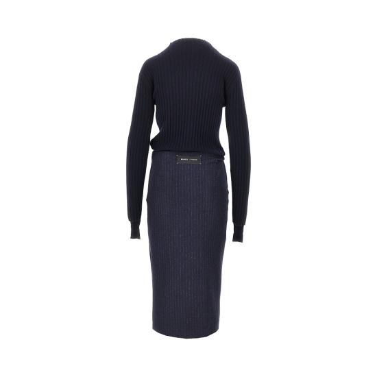 26FW 핑코 미디 원피스 107795A3MC Blue - PINKO