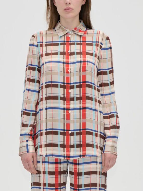 26FW 스티네 고야 셔츠 SGAW26T3022263SCARLET GRID Multicolor - STINE GOYA