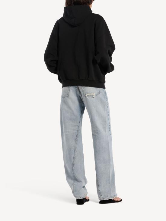 26FW 발렌시아가 후드 티셔츠 A0017W TUVR61000 BLACK - BALENCIAGA