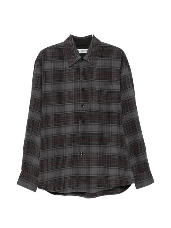 26FW 아워레가시 페이디드 녹턴 체크 플라넬 어보브 셔츠 M4262A FN BLACK