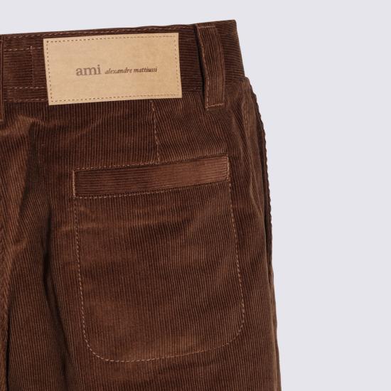 26FW 아미 스트레이트 팬츠 HTR923 CO00892221 BROWN - AMI