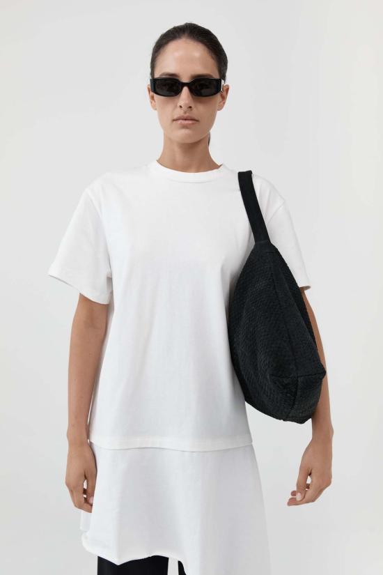  세인트아그니 가방 세인트 아그니 스웨이드 우븐 호보 백 워시드 블랙 - ST.AGNI