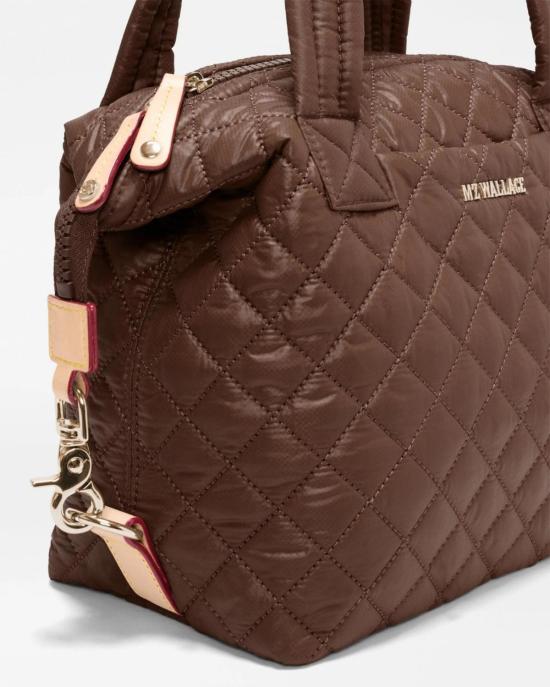  엠지 월리스 크로스백 Mz Wallace Small Sutton Deluxe Bag Walnut - MZ WALLACE