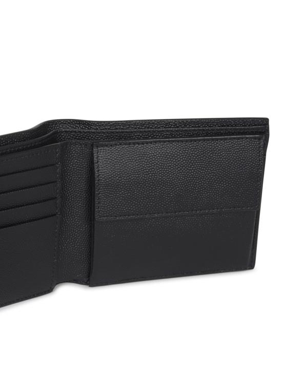 26FW 생로랑 그랑 드 뿌드르 엠보스드 레더 이스트/웨스트 동전 반지갑 396303 BTY0N1000 NERO - SAINT LAURENT