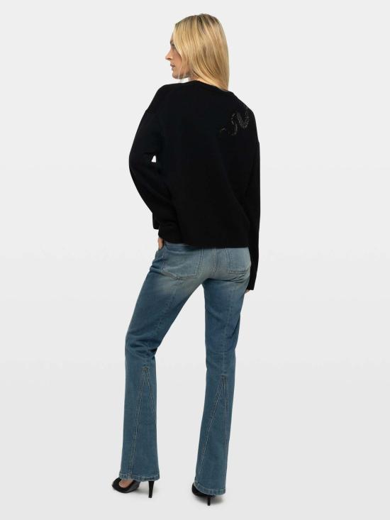  자딕앤볼테르 스웨터 Zadig & Voltaire Markuz 임벨리시드  블랙 - ZADIG & VOLTAIRE