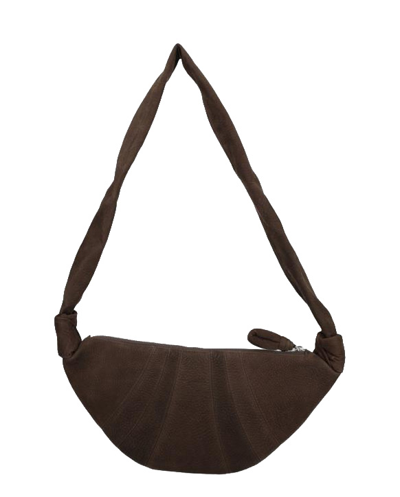 26FW 르메르 스몰 크루아상 알파카 누벅 백 BG0234 LL0189BR007 BROWN - LEMAIRE