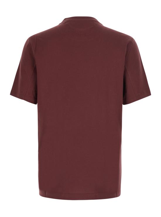 26FW 브루넬로 쿠치넬리 코튼 저지 크루넥 티셔츠 M0B138440CGL17 Bordeaux - BRUNELLO CUCINELLI