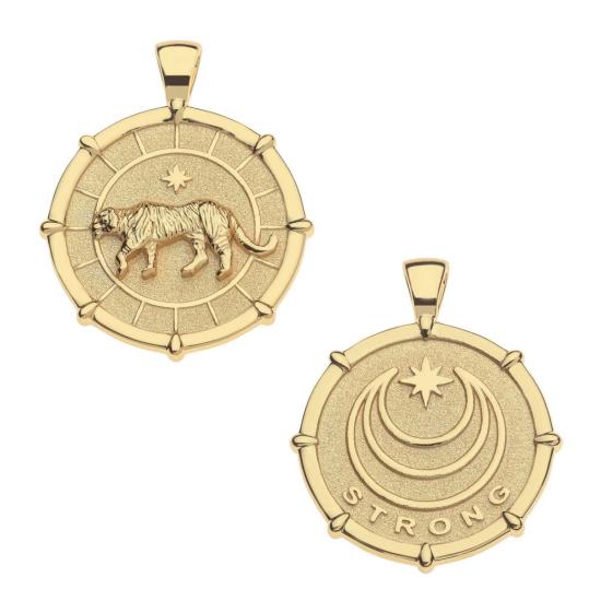  제인 윈 주얼리 목걸이/팬던트 스트롱 타이거 Jw 오리지널 펜던트 코인 목걸이 - JANE WIN JEWELRY