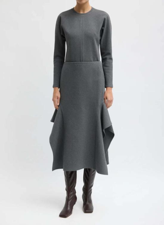  티비 롱 스커트 F226LC5392 GRAY - TIBI