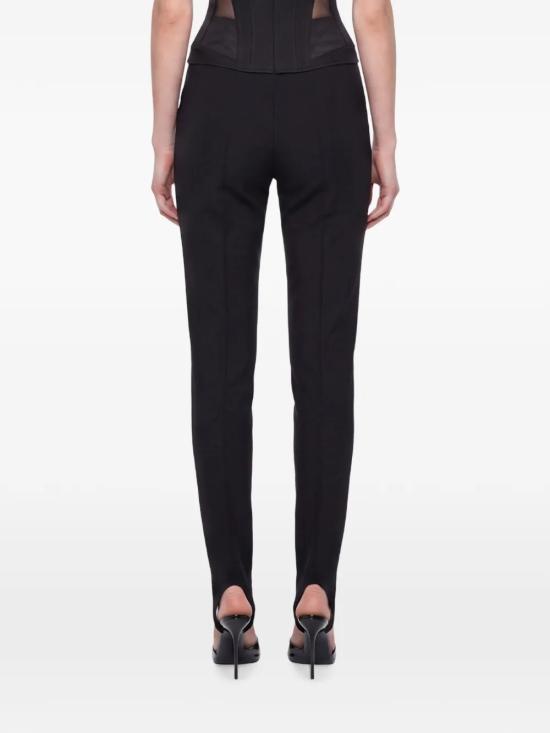 26FW 뮈글러 스트레이트 팬츠 COM1PA053310351999 Black - MUGLER