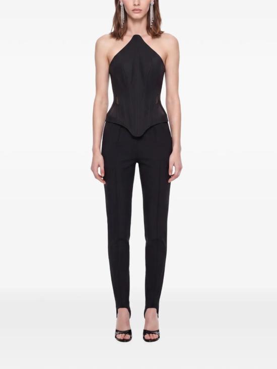 26FW 뮈글러 스트레이트 팬츠 COM1PA053310351999 Black - MUGLER
