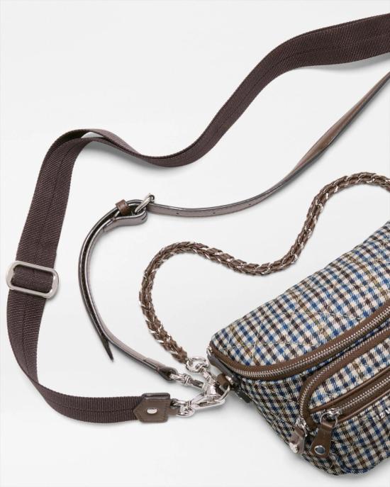  엠지 월리스 크로스백 Mz Wallace Micro Crosby Sling Heritage Check - MZ WALLACE