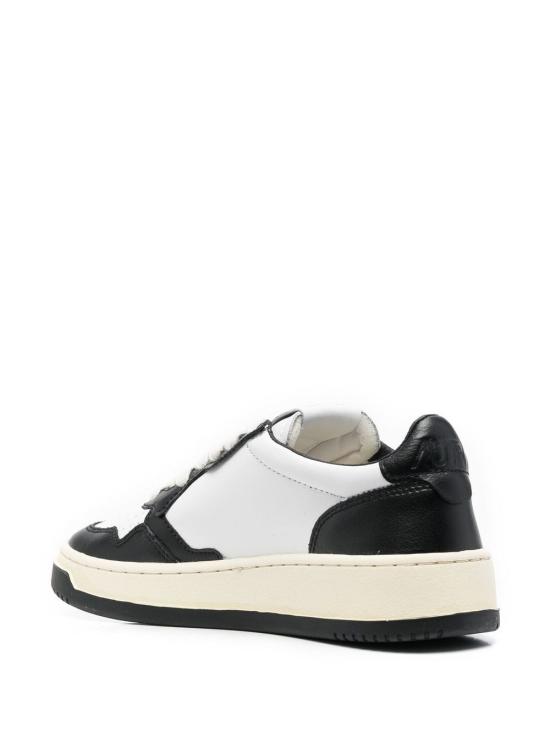 26FW 오트리 메달리스트 로우 레더 스니커즈 AULW WB01WHT BLK - AUTRY