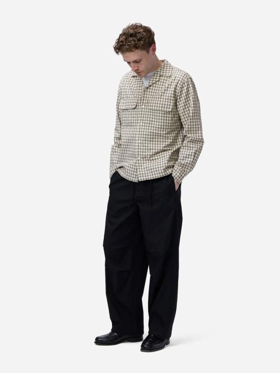  쓰리식스틴 셔츠 3 식스틴 오픈 칼라  에크루 - 3SIXTEEN