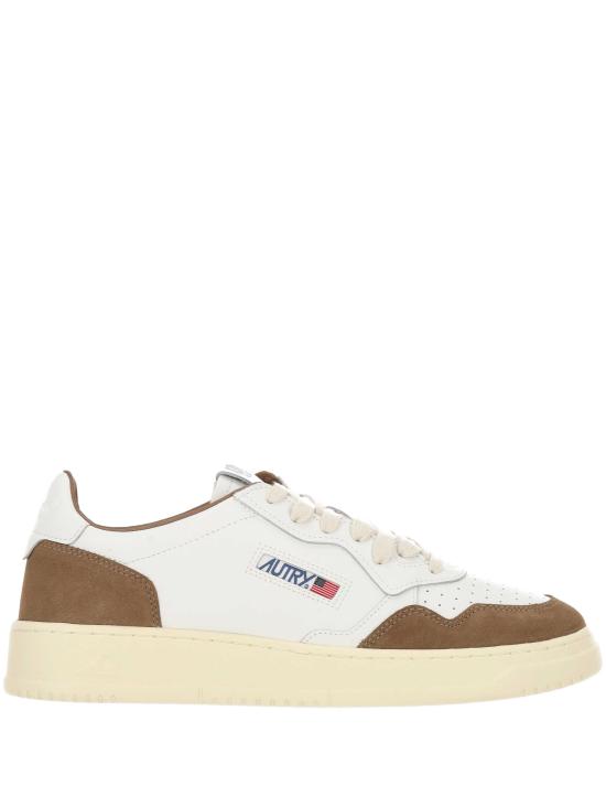 26FW 오트리 메달리스트 로우 스니커즈 AULM FT17WHT TOBACCO