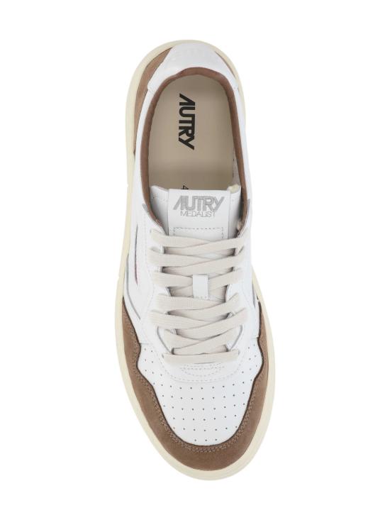 26FW 오트리 메달리스트 로우 스니커즈 AULM FT17WHT TOBACCO - AUTRY